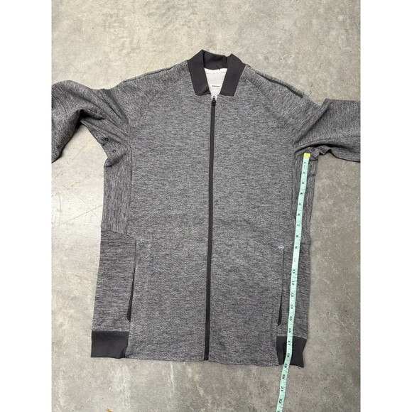 Lululemon Textured Tech Bomber Jacket.Graphite Gray/Vapor.Men. Sz S - Picture 6 of 16